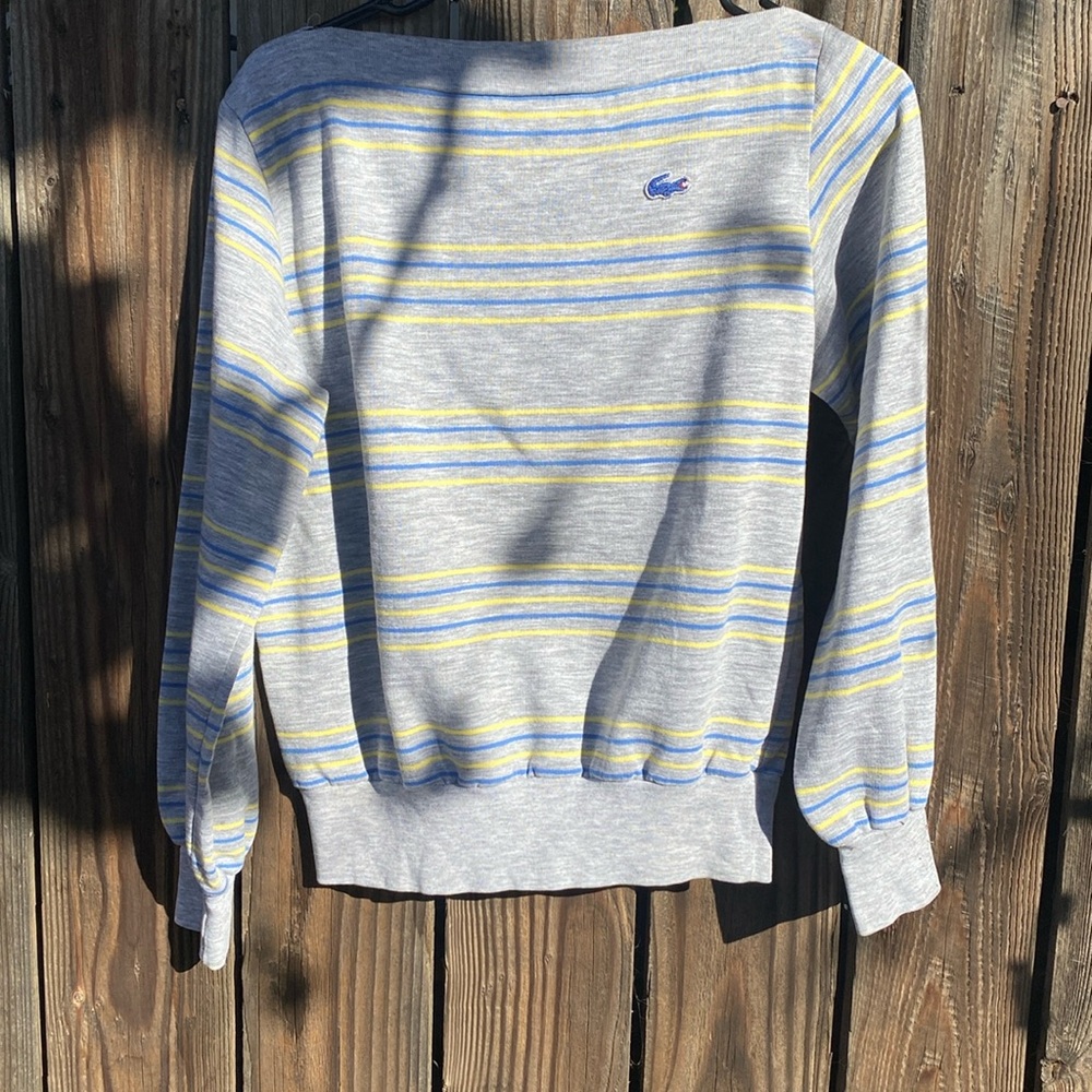 off the shoulder lacoste   80 sweater